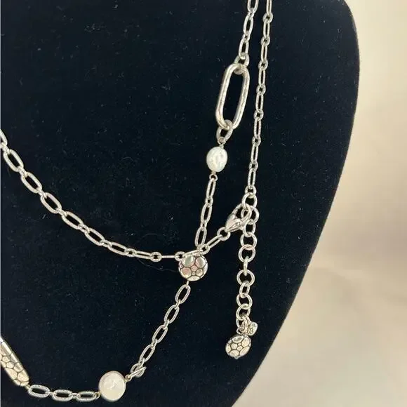 Brighton Pebble and Pearl Long Necklace - Picture 2 of 5